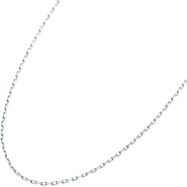 Amazon | プラチナ ネックレス スクリュー チェーン 42cm 0.7g